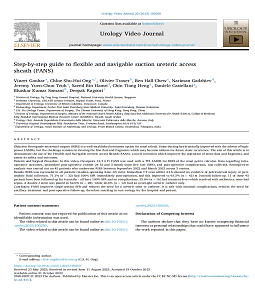 Step-by-step guide to flexible and navigable suction ureteric access sheath (FANS)