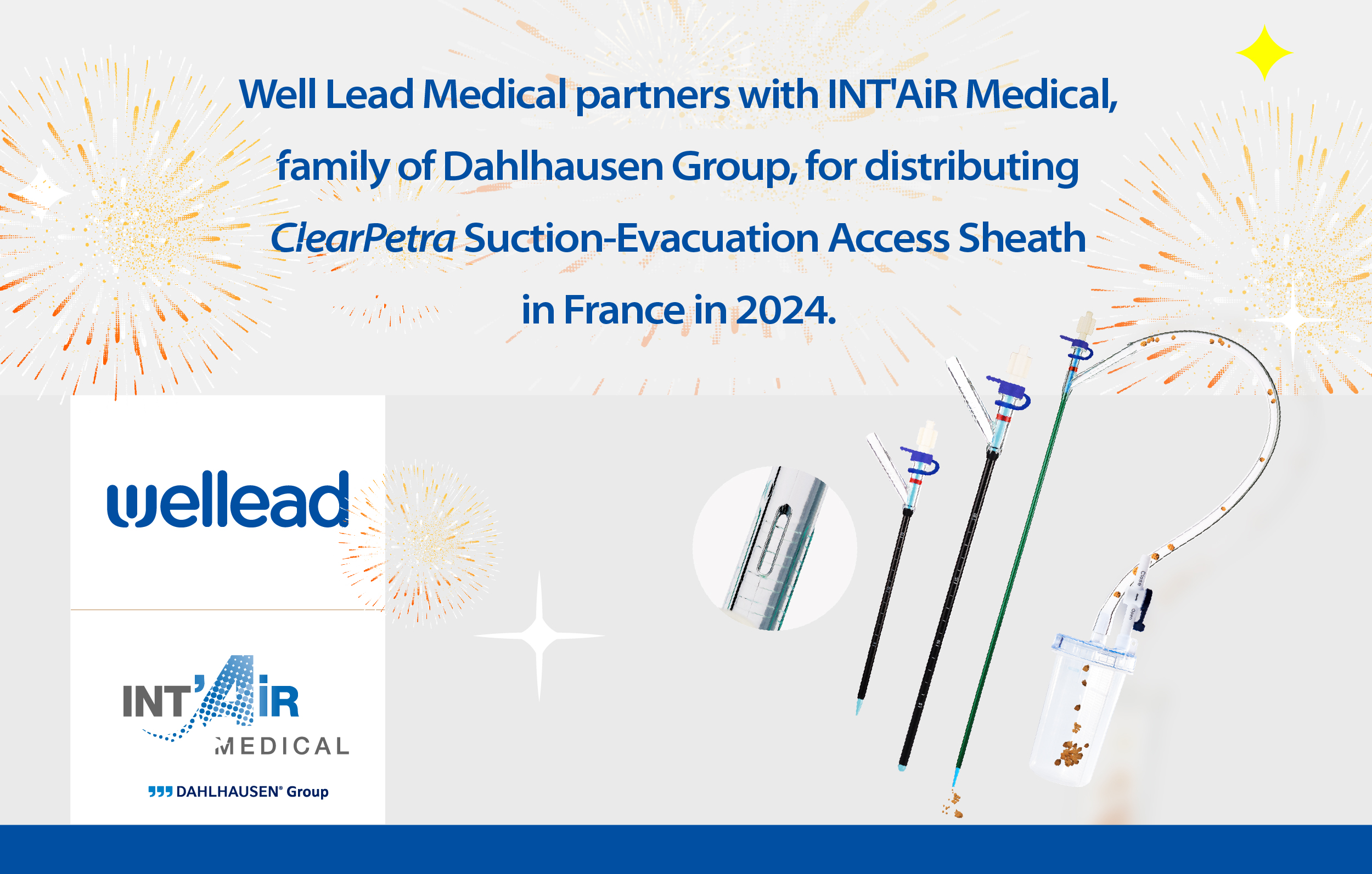 Well Lead Partners with INT'AiR Medical to Distribute ClearPetra Suction-Evacuation Access Sheath in France in 2024